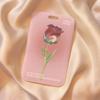 Ins Rose Tulip Flower ID Card Holder Kpop Star Photo Card Display Case Cute Student Subway Bus Card Protective Case with Lanyard