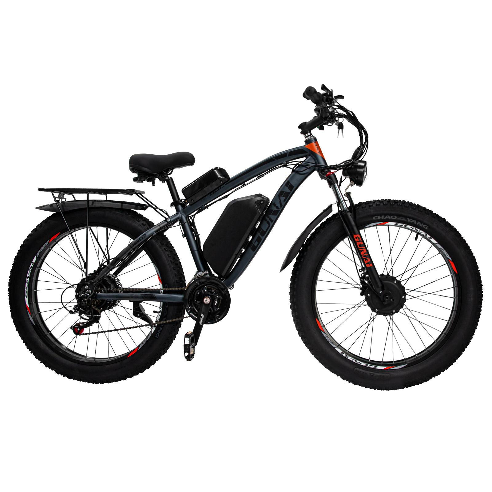 Bicicletta Elettrica GUNAI GN88 con doppio motore 2000W Ebike