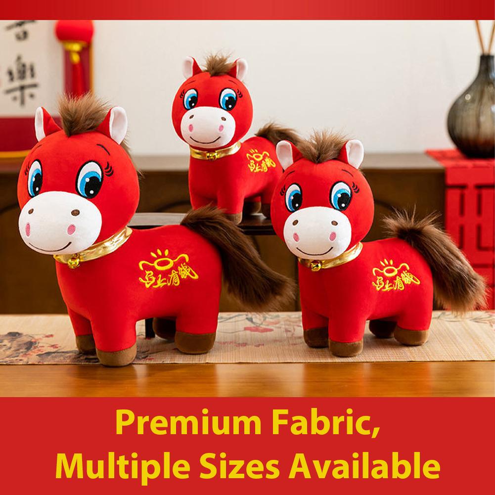 20/25/30cm Crying Horse Doll Year Of The Horse Mascot,valentine Day Gift Stubborn Horse Home Decorations Anime Figure Decor Item