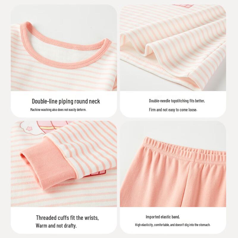 DEESHA Girls' Cotton Thermal Underwear Set