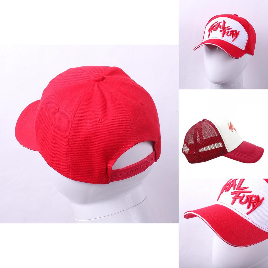 Fatal Fury Terry Bogard-serien broderet bomuldsbaseballkasket til fritidsbrug