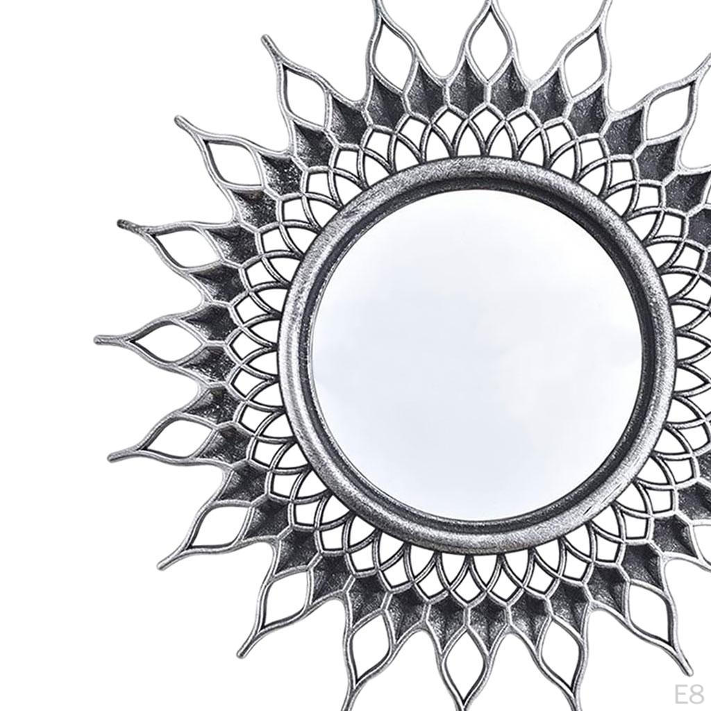 Decorative Wall Mirror - Small Round Mirrors, 9.8x9.8 Inch Circle for Bedroom Livingroom