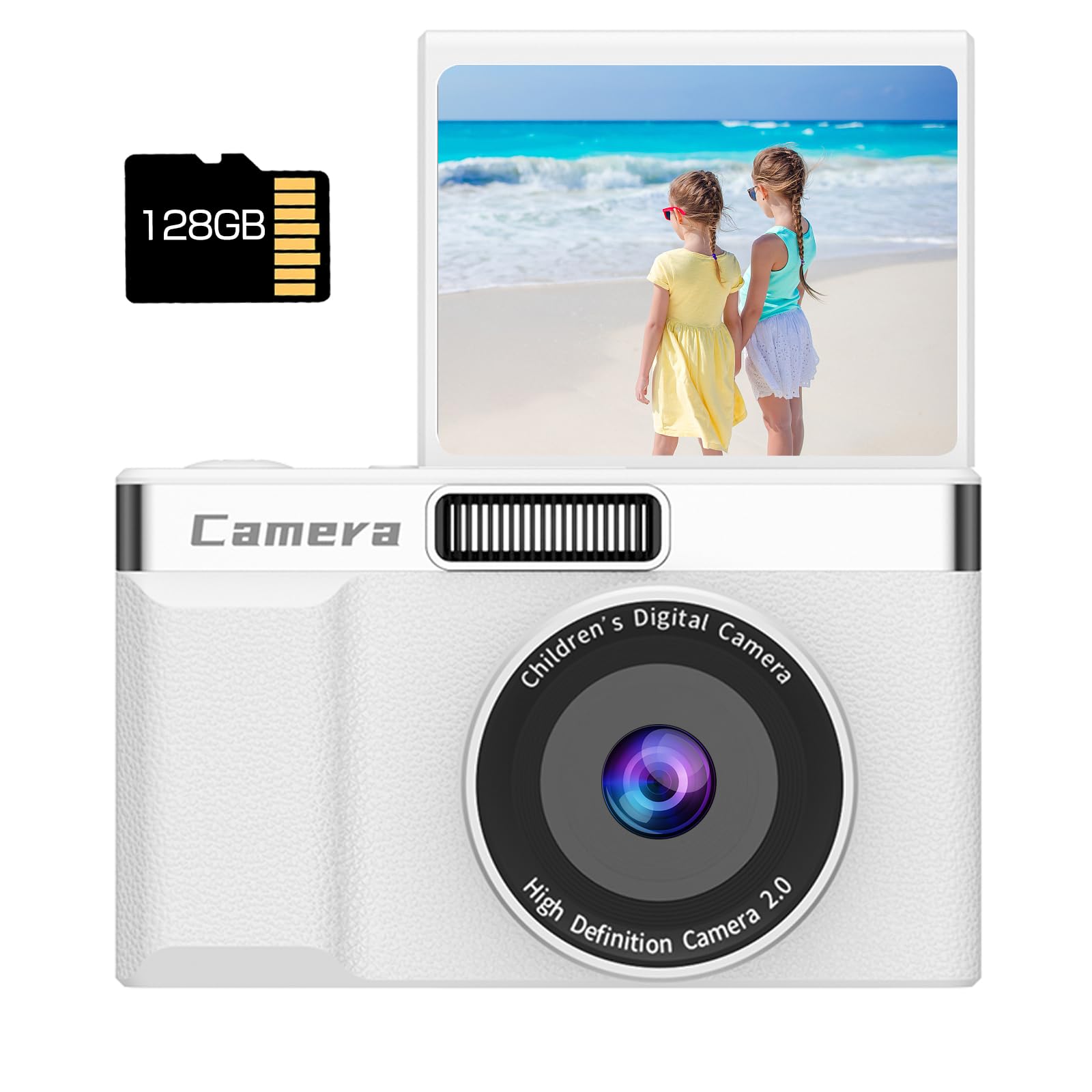 

Digital camera 68MP 30FPS 1080P 16x pixel perfect for compact digital attractive HD, flickering, beginners, camera, білий