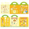 Kids Reusable Sticker Book Multiple Scenarios Cartoon DIY Puzzle Educational Cognition Learning Toys for Child Age 2-4 Gift