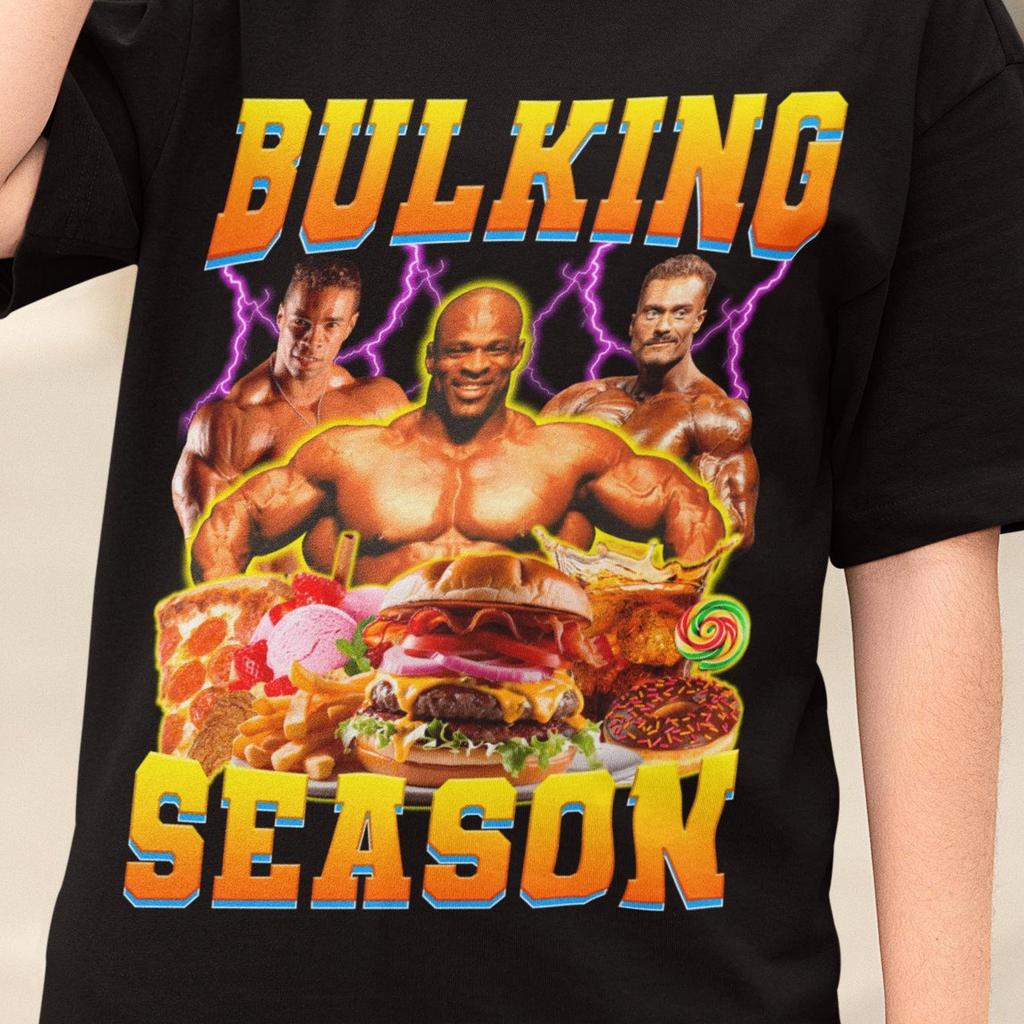 Bulking Season Vintage Retro Unisex T-Shirt | Gymbro Shirt | Gym Fan Gift | CBUM Shirt | Ronnie Coleman Shirt | Kevin Levrone | GymRat Gift