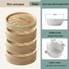 Bamboo Steamer for Dim Sum, Mantou, and Rice