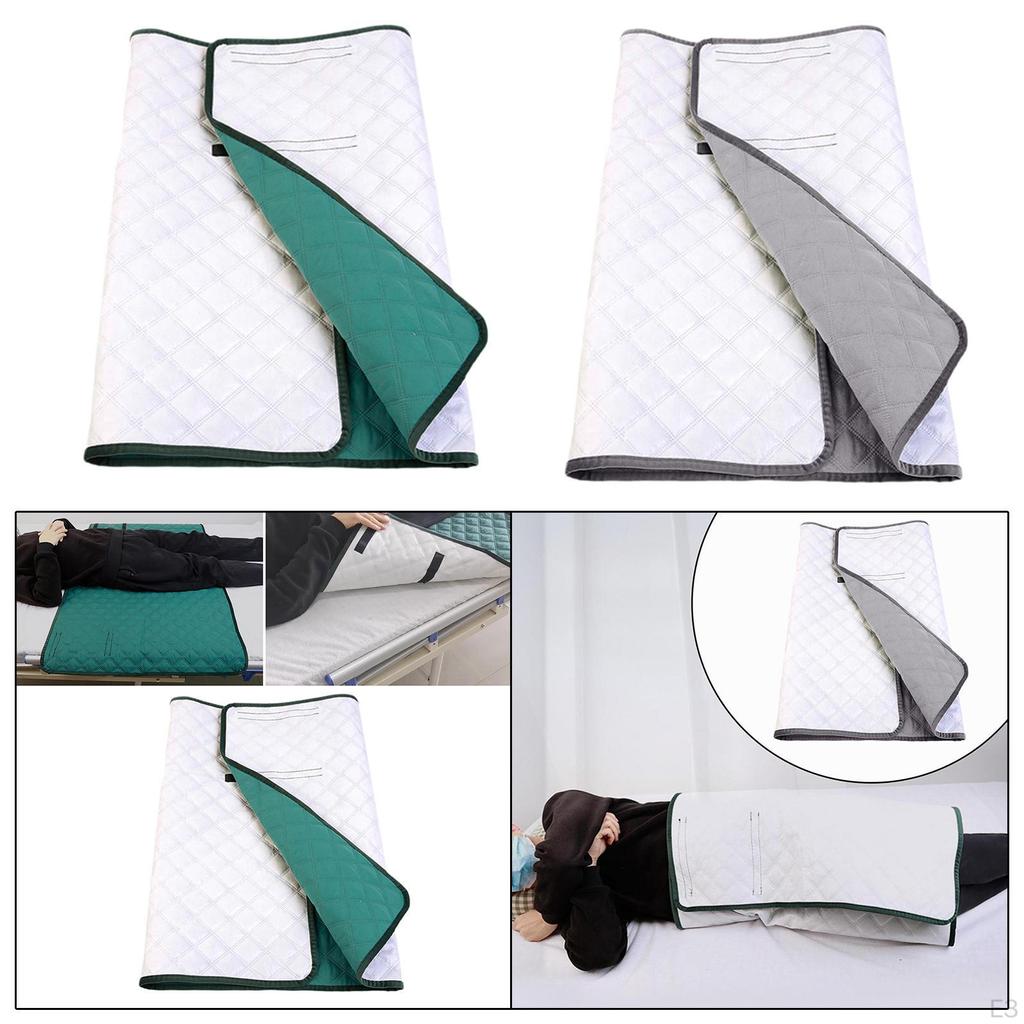 Wearable Incontinence Bed Pad Adults Diaper Skirt Comfortable Absorbent Washable Mat for