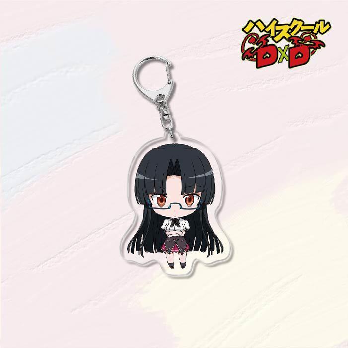 Anime High School DxD HERO Acrylic Keychains Pendant Rias Kureha Accessories Car Key Chain Key Ring Phone Bag Hanging Jewelry