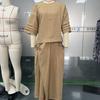 Elegant Summer  Two-Piece Set for Women with Short Sleeve Top and Midi Skirt