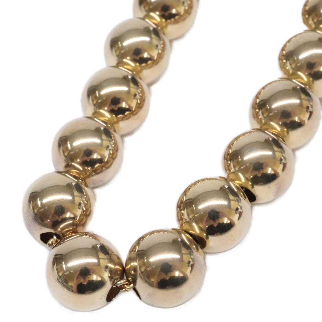 JIL SANDER [Beautiful Condition] 925 Sphere Ball Necklace S Gold colorUsed