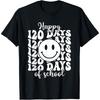 Happy 120 Days Of School Groovy For Teachers Students Boys Girls Cotton Men T Shirt
