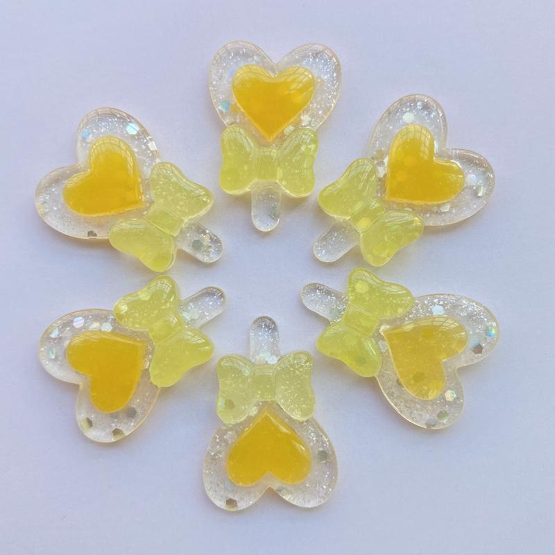 10Pcs Cute New Mixed Shiny Lollipop Flatback Cabochon Scrapbook Kawaii DIY Embellishments Accessories F97