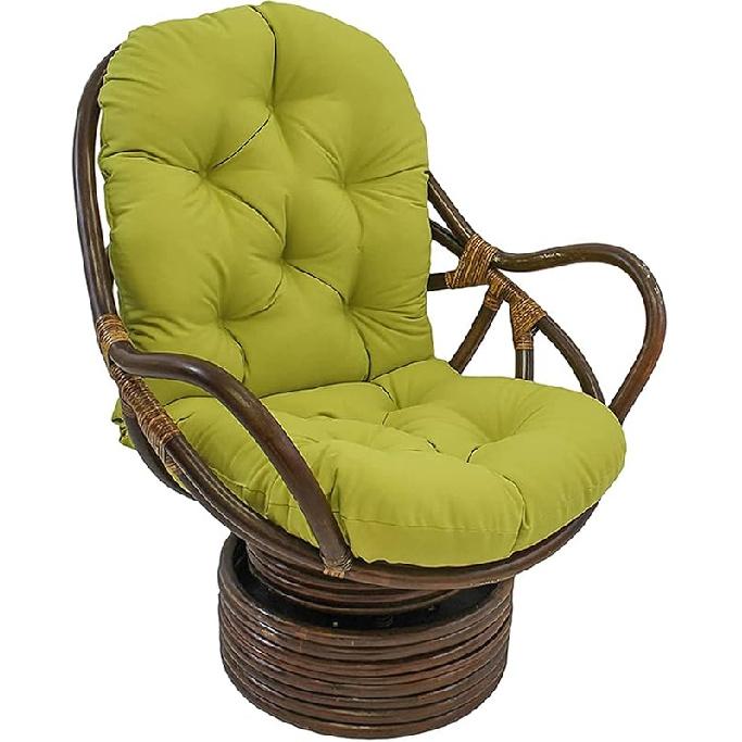 Swivel Rocker Cushion, Washable & Uv-Resistant Rocking Chair Pads, Cushion Mat for Recliner Rocking Rattan Chair Folding Garden Seat Cushion Sofa