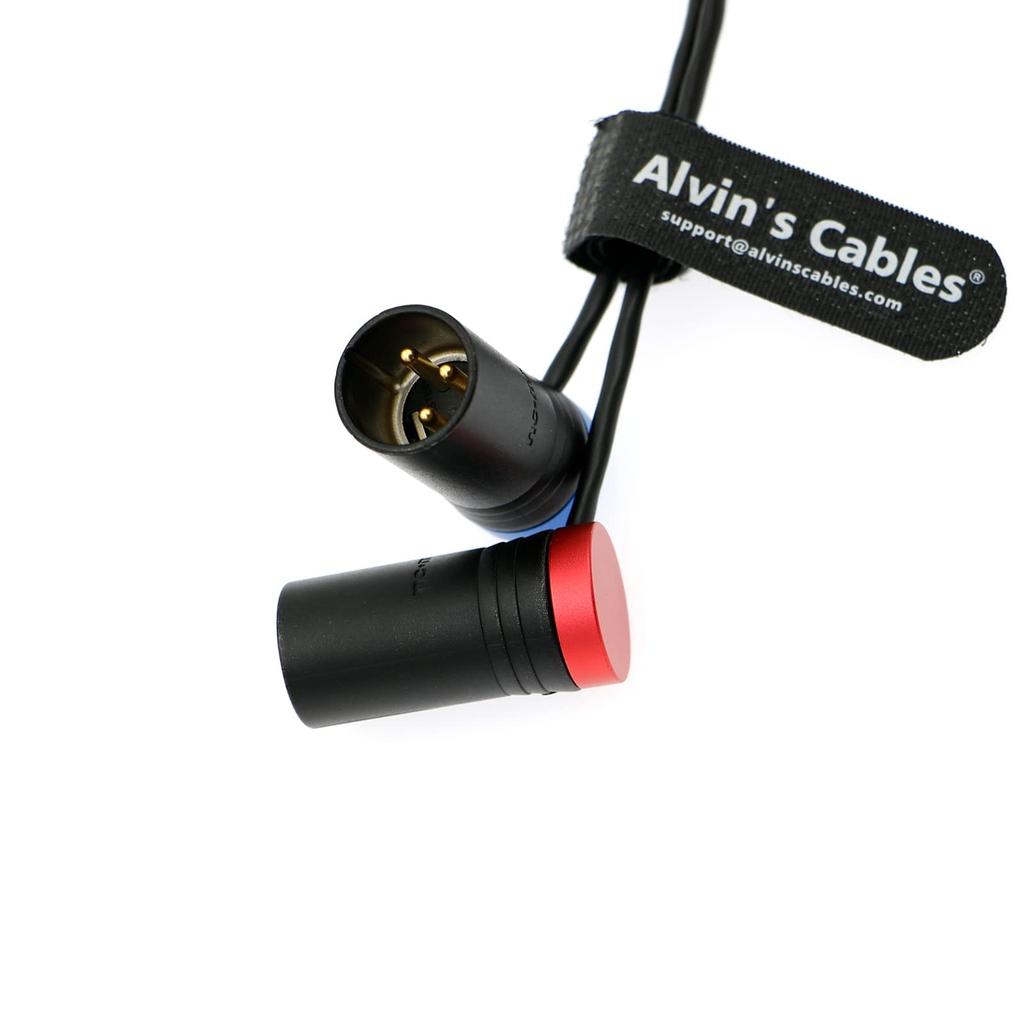 Alvin's Cables Low Profile TA5F To Dual LP XLR 3-Pin Male Audio Cable for Wisycom-MCR54  Lectrosonics-DCHR-Receiver LP Mini XLR 5-Pin Female To Two