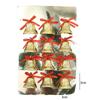 Christmas Small Bell Ornament Xmas Tree Garland Hanging Ornament Bow Bells Home Xmas New Year Gift Party Decor Supplies 2.5-5cm