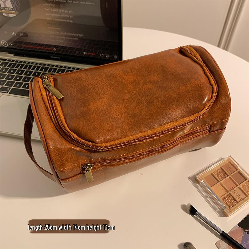 

Women s Large Capacity Waterproof PU Leather Cosmetic Travel Bag