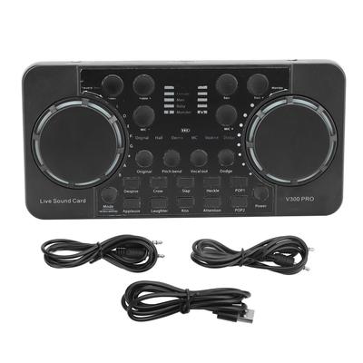 Live Sound Card Bluetooth Wireless Accompaniment Sound Mixer Board for Studio Recording