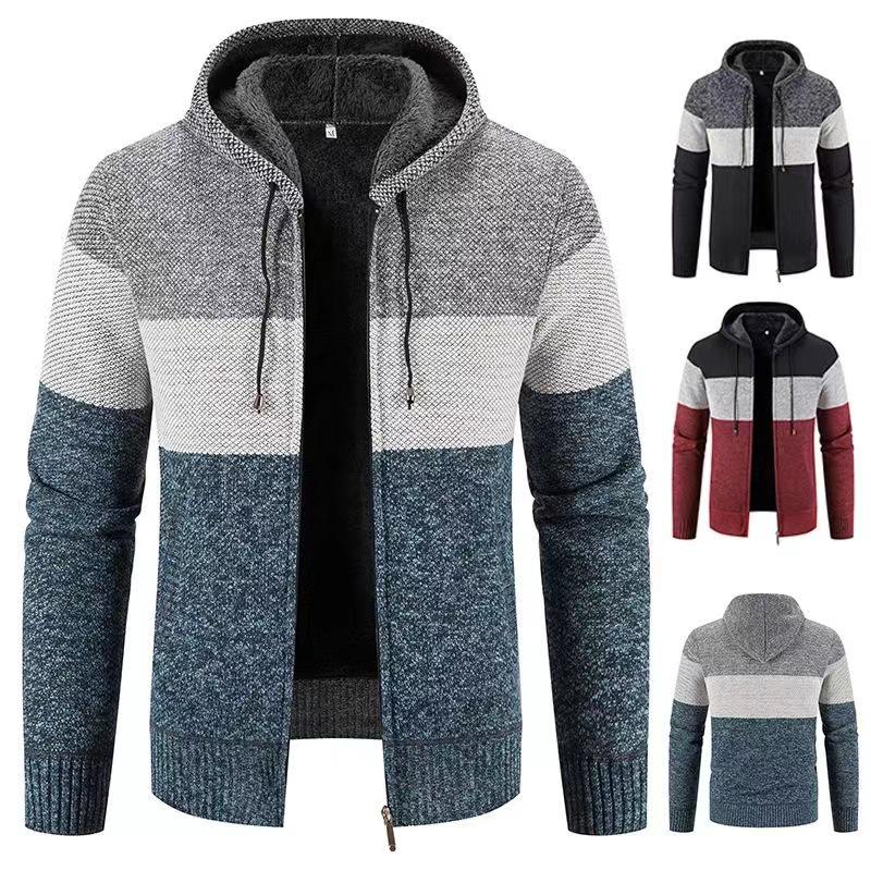 Cardigan en laine tricotée velours pour homme Automne/Hiver