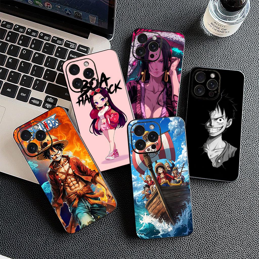 for Motorola Moto Edge 70 60 Fusion NEO Pro G56 G96 G04 G05 20 G Stylus Phone Case Boa Hancock One Pieces Luffy Roronoa Zoro