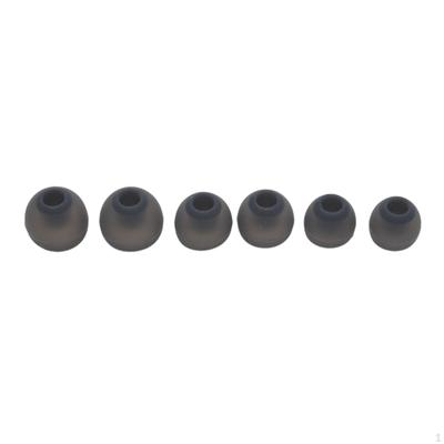 6 Pieces Earbud Tips Ear Plug Silicone Earpads Clear Sound Small Medium Large In Ergonomic