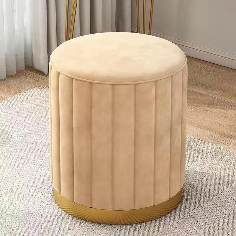 Makeup Stools Light Luxury Round Stools Chairs Bedrooms Sofas Side Stools Dressing Stool Vanity Ottomans Storage Bench