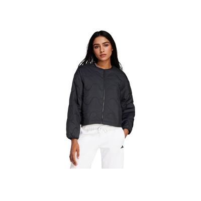Modische Einfache Warme Lockere Baumwolljacke Damen Oberbekleidung Schwarz JJ1194