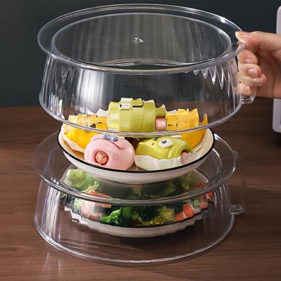 Magnetron Spatdeksel voor Eten 9,4 Inch Magnetronbord Voedseldeksel met Gemakkelijk Vast te Pakken Handvat Anti-Spatdeksel BPA-Vrij Magnetrondeksel voor de Meeste