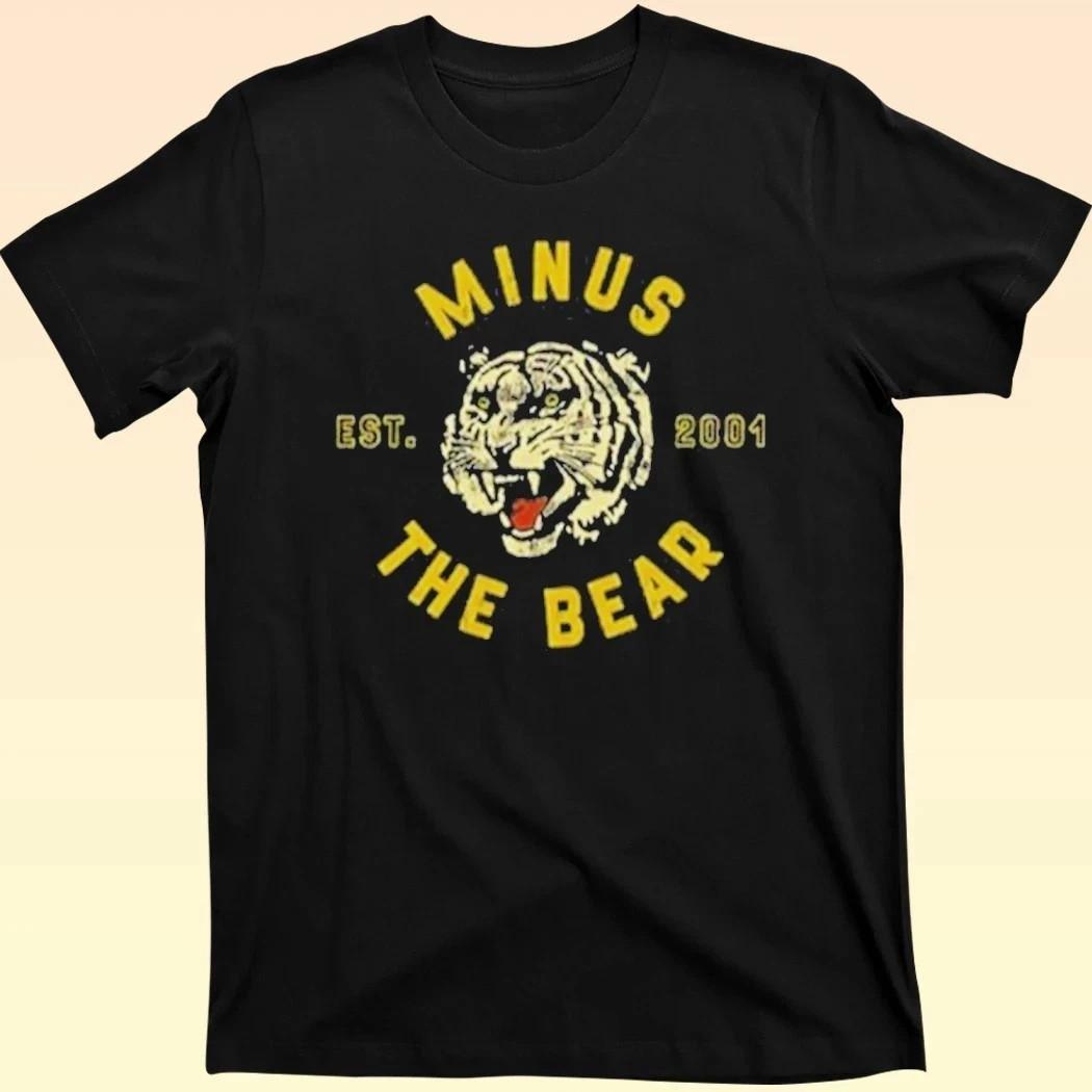 Bear Tiger Black Cotton All Unisex T-Shirt XXXL