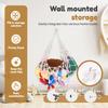 Stuffed Animal Hammock Net Cotton Rope Hanging Plush Toy Storage Net with Tassel Room Decorative Toy Organizer Kids Stuffed Mesh