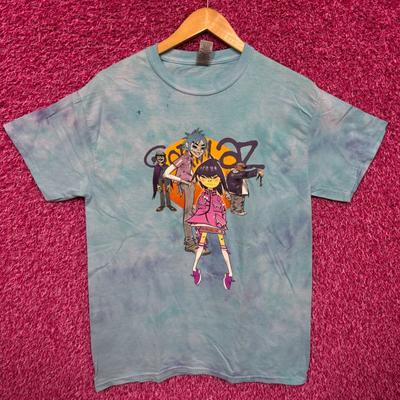 The Gorillaz Phase 1 Celebrity Take Down Rock Tie Dye M