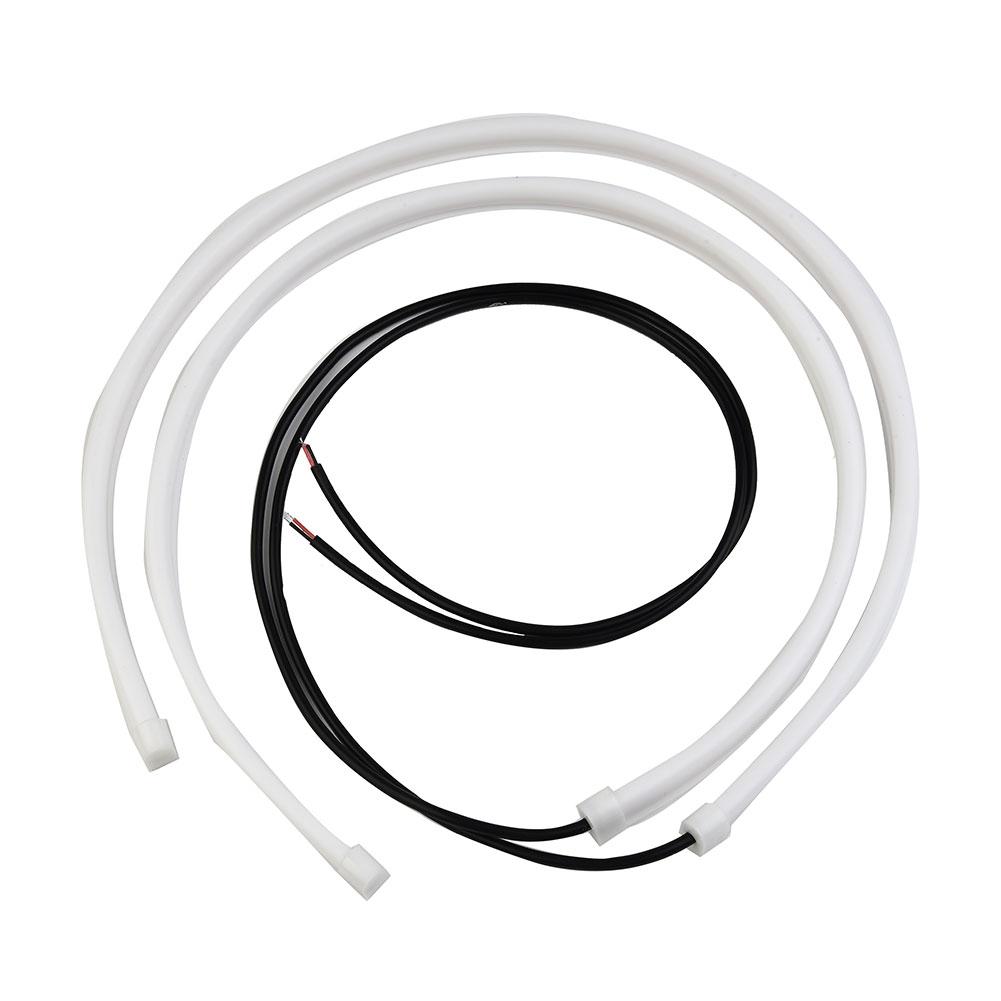 Car Lights 6000K 2pcs White 60cm Hose LED Bar Daytime Driving Headlight
