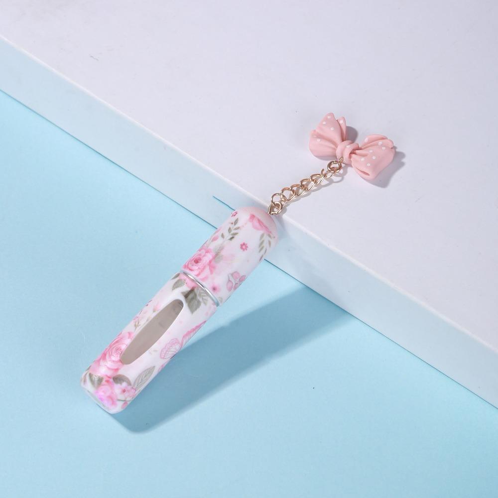 5ml Mini Perfume Bottle Refillable Leak-proof Empty Cosmetic Containers with Pendants Spray Rotating Bottle