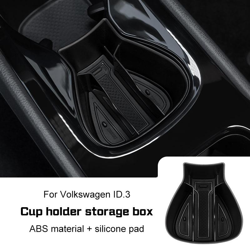 for VW Volkswagen ID3 ID.3 Interior Accessories Car Centre Console Water Cup Holder Storage Box and Ati-dirty Box