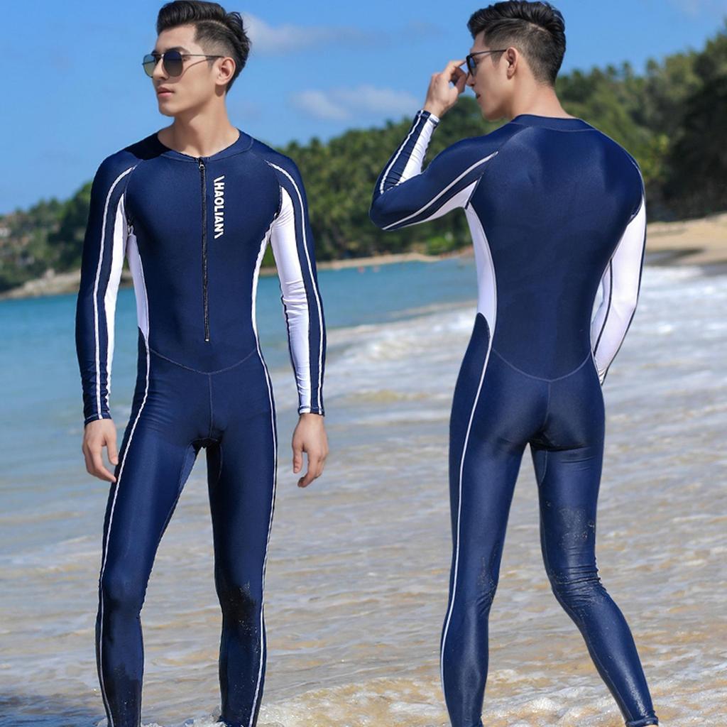 Professional Men's Plus Size Quick-Drying Muslim Swimsuit: Long Sleeve & Pants Set