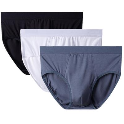 3 Pieces Big Size Underwear Men Lingerie Panties Briefs Modal Underpants Boy Undies Undershorts Solid Color Knickers