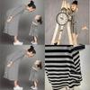 Charming Parent-child Dress Clothes Set Featuring Striped Half Sleeve Baby Girl Dress