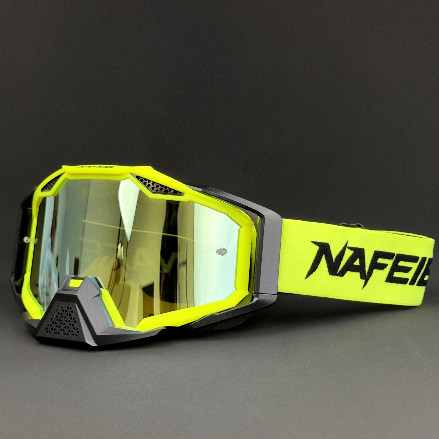 

NAFEIB Motorcycle Goggles Off Road Motocross Glasses ATV MX Dirt Bike Eyewear Anti-Sand Windproof Helmet Riding Gafas Mask