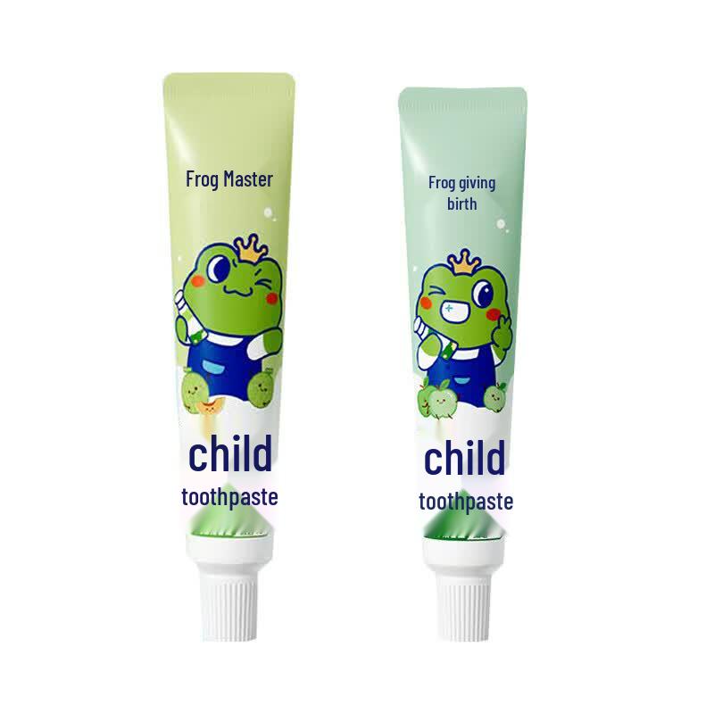 Frog Prince Kids Toothpaste (Honeydew & Apple Flavor) 45g x 2 Pack