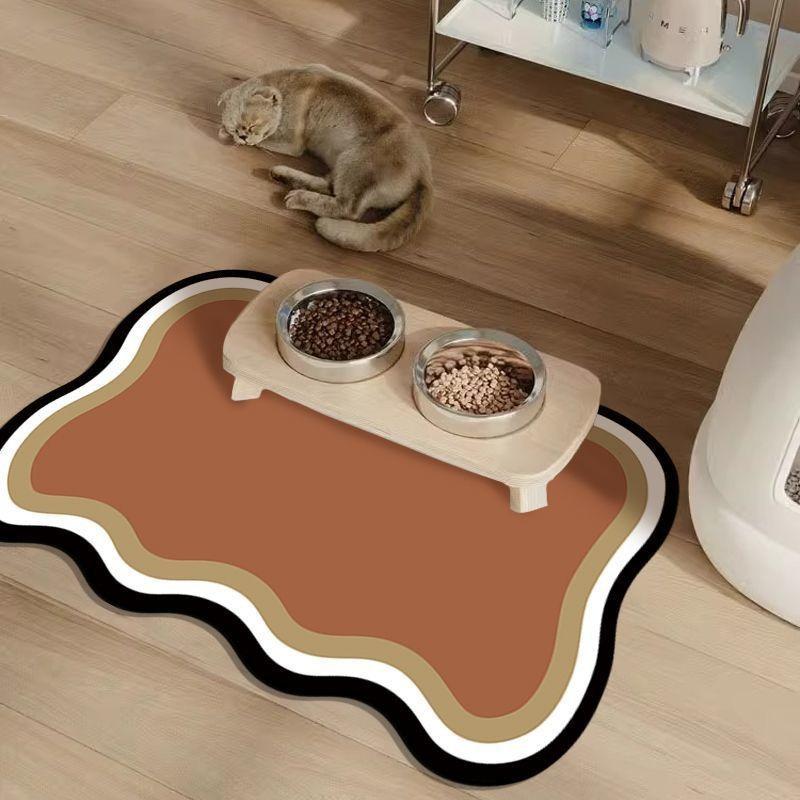 Cat and Dog Non-slip Pet Mat - Quick Drying, Water Absorption, Indoor Nordic Style Floor Mat, Floor Pet Mat, Fun and Durable Pet Mat