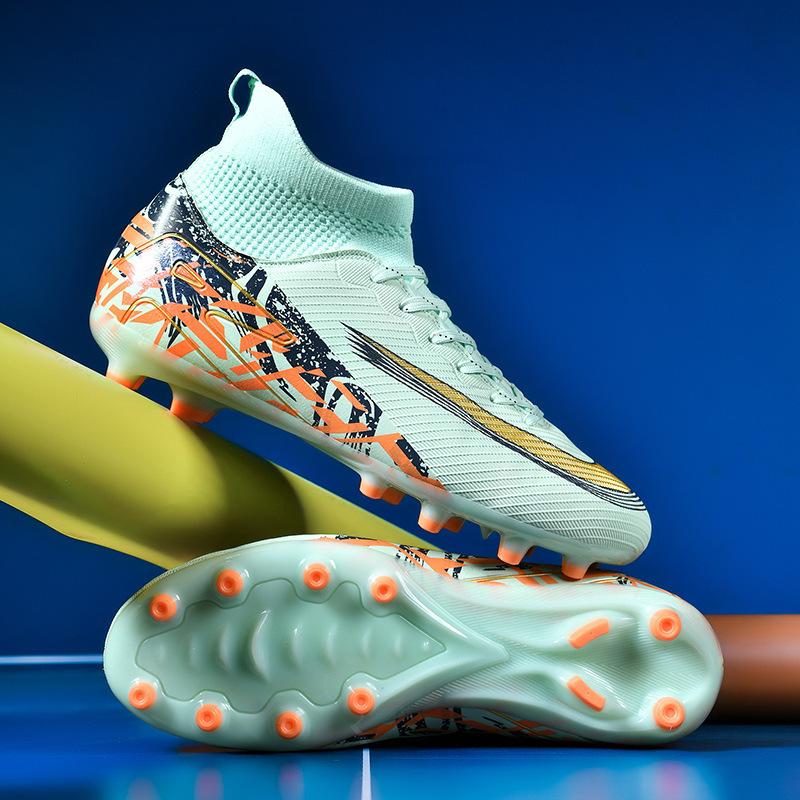 Thorn 16 football shoes men and women high-top teenage students broken nails AG long nails lawn game training sneakers
