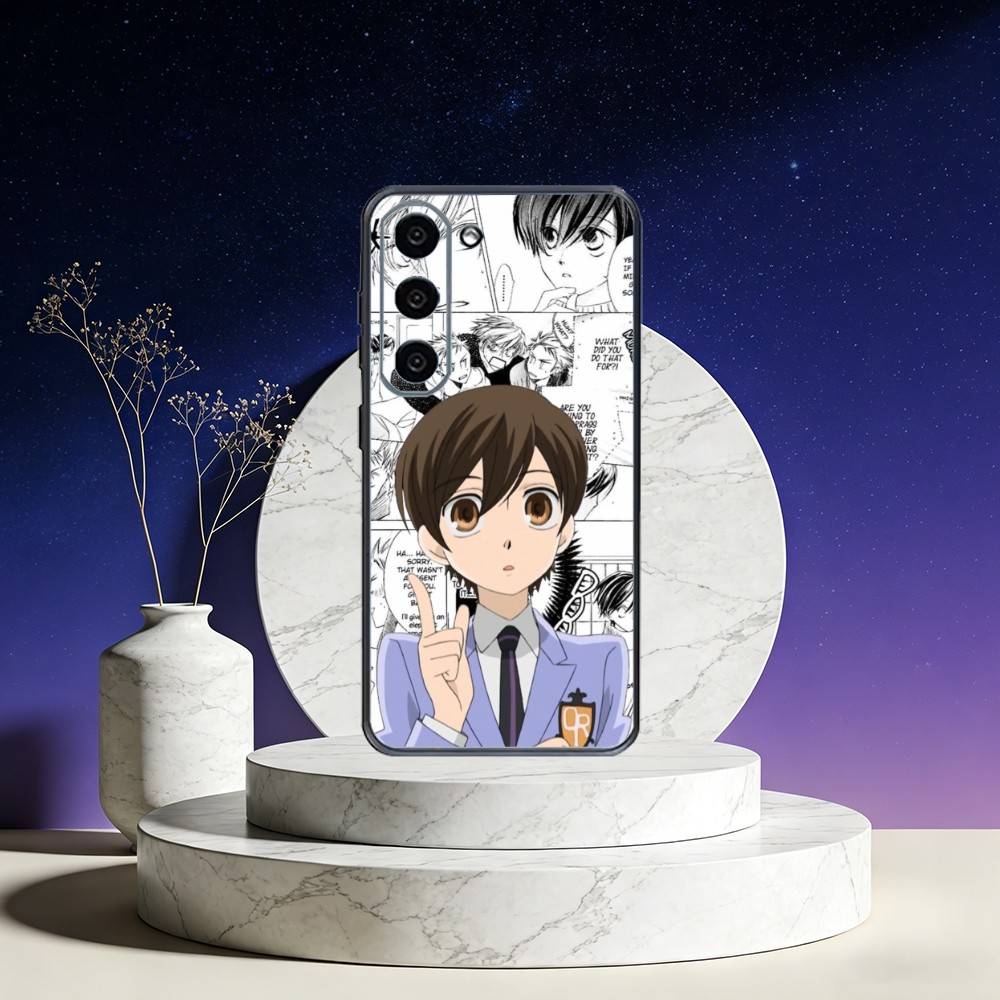 O-Ouran High School Host Club Phone Case For Samsung Galaxy A73,A72,A71,A70,A53,A52,A51,Others Soft Black Cover