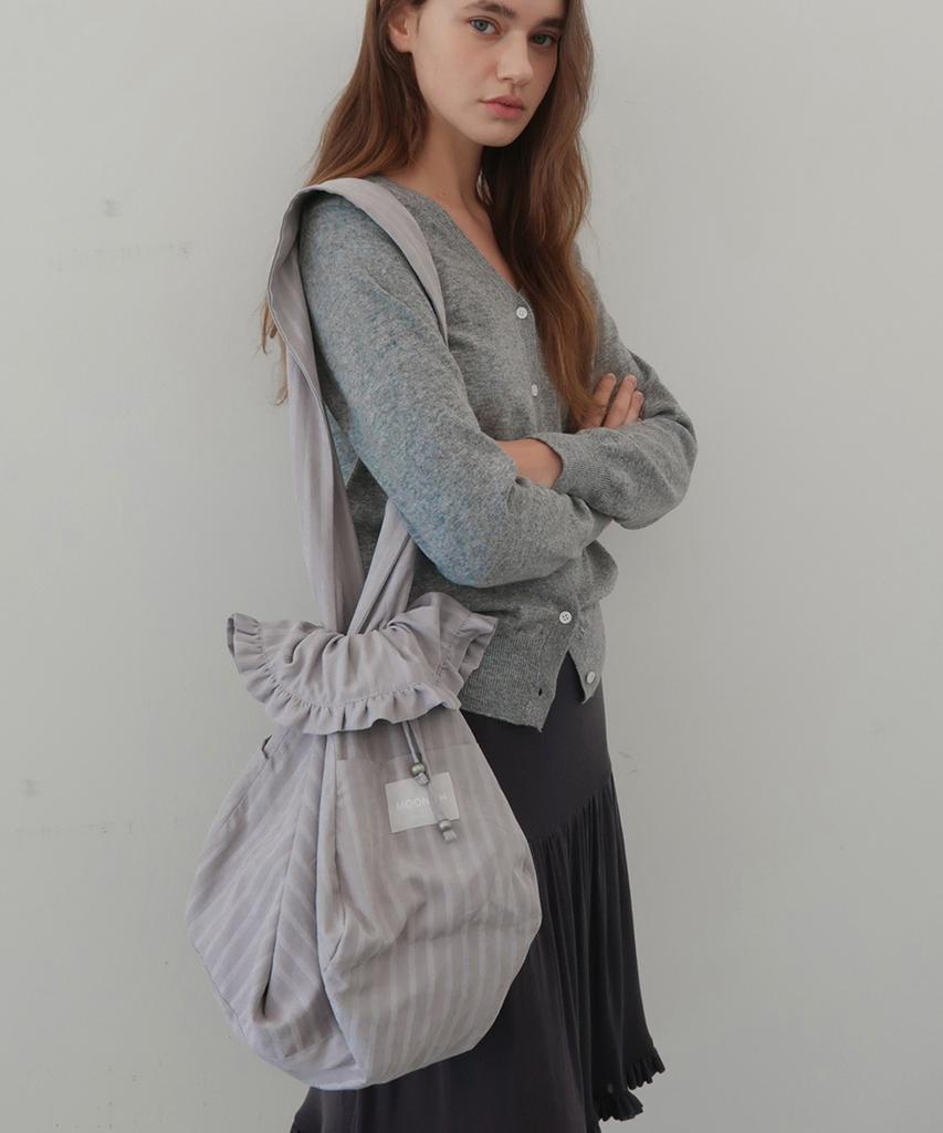 Moonish Two-Way Stripe Post Bag (Grey)