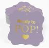 Inkdotpot Real Gold Foil Ready To Pop Baby Shower Tags Favor Bracket Shape Hang Pack Of 100 Paper