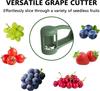 Grape Fruit Slicer Cutter – 4‑Blade Stainless Steel for Grape Tomato Cherry Kitchen Gadget, Salad & Cake Decoration Tool