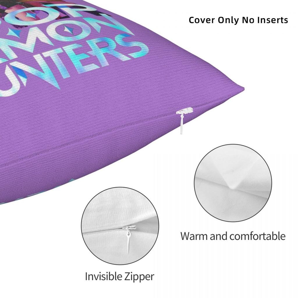 Huntrix Quadratischer Kissenbezug Dekokissen Kpop Dämonenjäger 45*45Cm Kissenbezüge