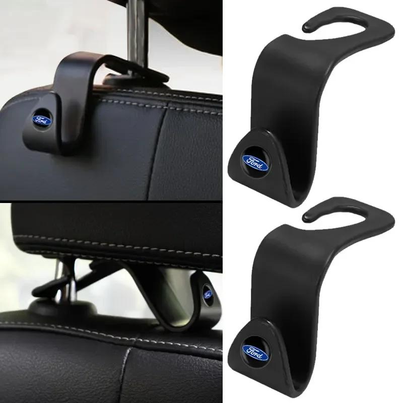 Autoaufkleber Ford 1/2 Stück Universeller Auto Sitz Kopfstützenhaken Aufbewahrungshaken Für Ford Focus Mondeo Kuga Fiesta MK7 Escort Explorer E