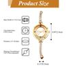 Cute, Sparkly Women's Watch with Bracelet: Analog, Waterproof, Antique Design, Stylish Alloy Strap, Fashion Accessory - Perfect Gift for Birthdays,