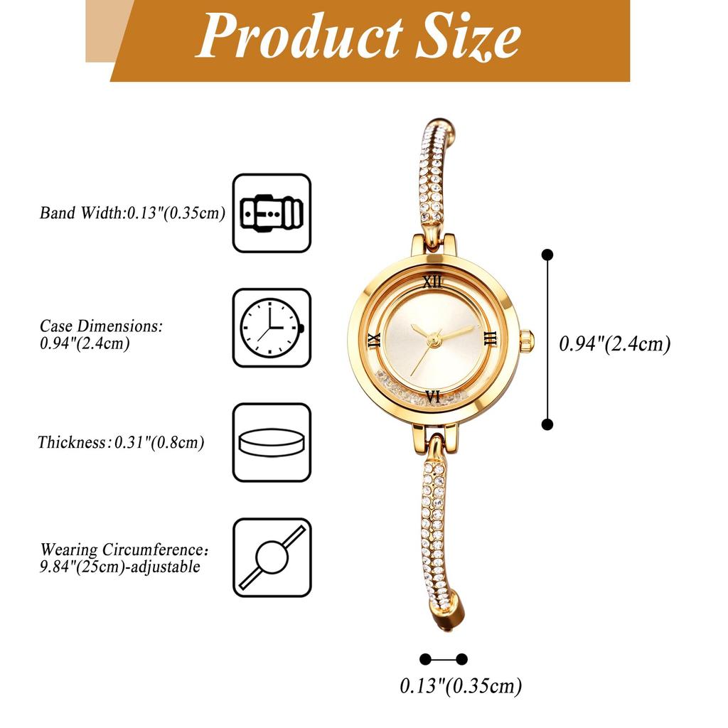 Cute, Sparkly Women's Watch with Bracelet: Analog, Waterproof, Antique Design, Stylish Alloy Strap, Fashion Accessory - Perfect Gift for Birthdays,