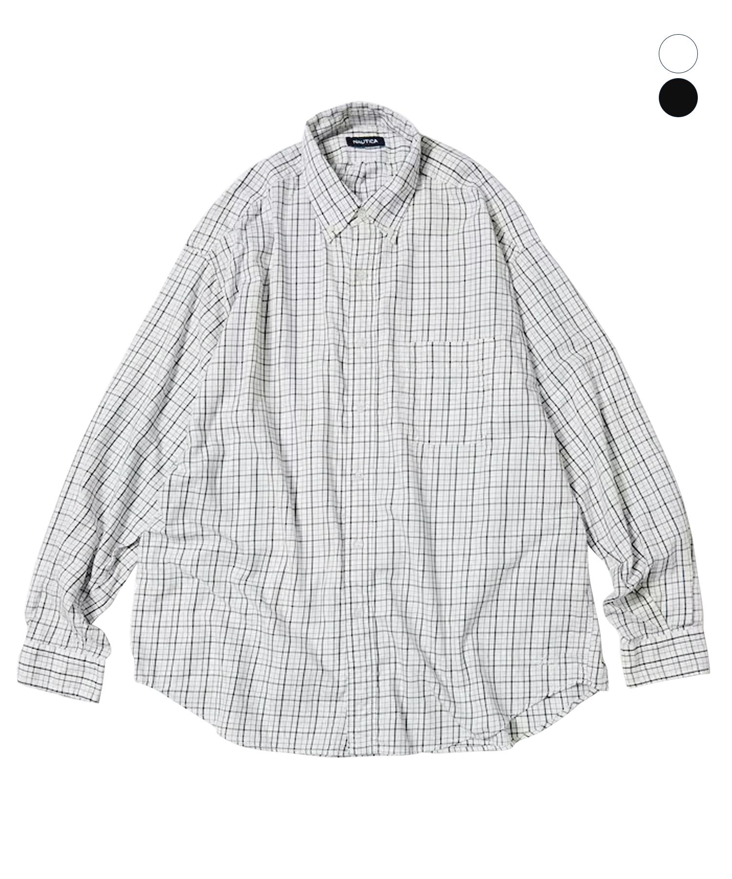 Notica [Jp Line] Washed Twill Tatersall Shirt Black/M