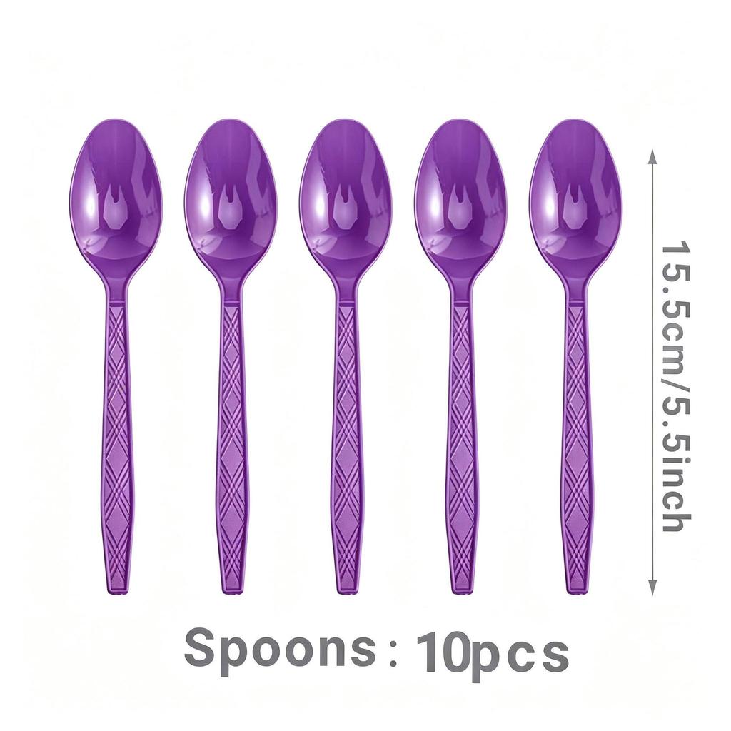 Unicorn Party Disposable Tableware Set: Plates, Cups, Napkins, Tablecloth, Cutlery - Spoons & Forks for Birthday Celebrations